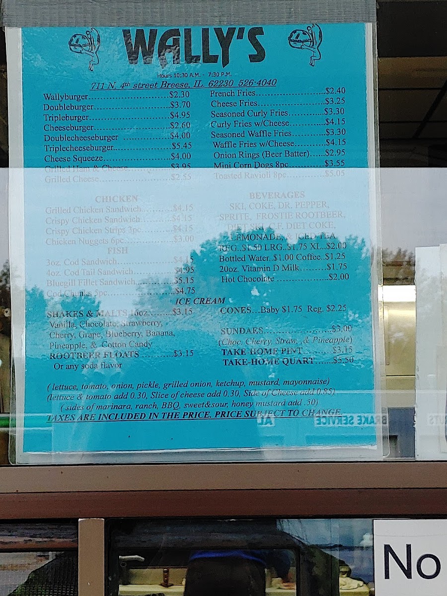 Wally's Drive-In Menu - Image 4
