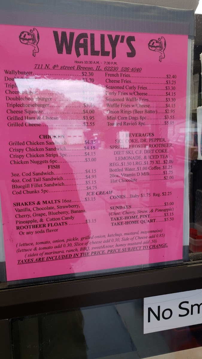 Wally's Drive-In Menu - Image 5